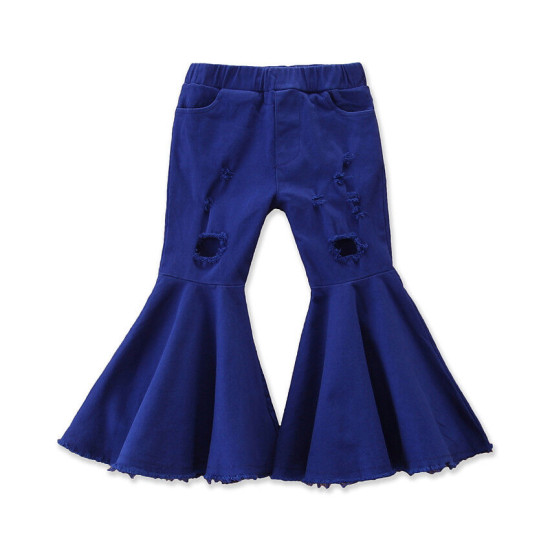 18M-6Y Denim Long Flares Trousers  Kids Boutique Clothing  