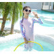 5-9Y Letter Print Long Sleeve Divingde Swimsuit Jumpsuit  Kids Boutique Clothing  