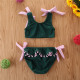 18M-6Y Toddler Girls Strappy Two Piece Swimsuit  Girls Clothes  