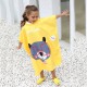 Toddler Kids Beachwear Microfiber Children's Quick-Drying Bathrobe Children's Hooded Bath Towel Swimming Wear  