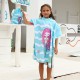 Toddler Kids Beachwear Microfiber Children's Quick-Drying Bathrobe Children's Hooded Bath Towel Swimming Wear  