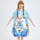 Toddler Kids Beachwear Cartoon Printing Children's Beach Bathrobe Wear Bath Towel Swimming Cloak Quick-Drying  