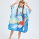 Toddler Kids Beachwear Cartoon Printing Children's Beach Bathrobe Wear Bath Towel Swimming Cloak Quick-Drying  