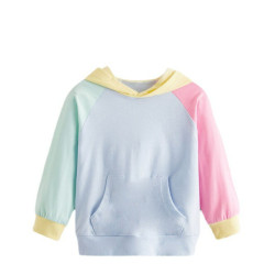 18M-6Y Toddler Girls Colorblock Hoodie  Girls Fashion Clothes  