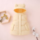 18M-7Y Toddler Girls Solid Color Thick Down Jacket Cotton Vest Coats  Girls Clothes  