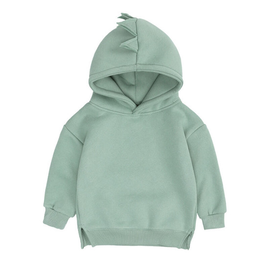 6M-4Y Unisex Toddler Solid Color Dinosaur Hoodie  Toddler Boutique Clothing  