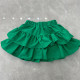 2-12Y Big Kids Girls Solid Color Ruffle Trim Skirts  Kids Boutique Clothing  