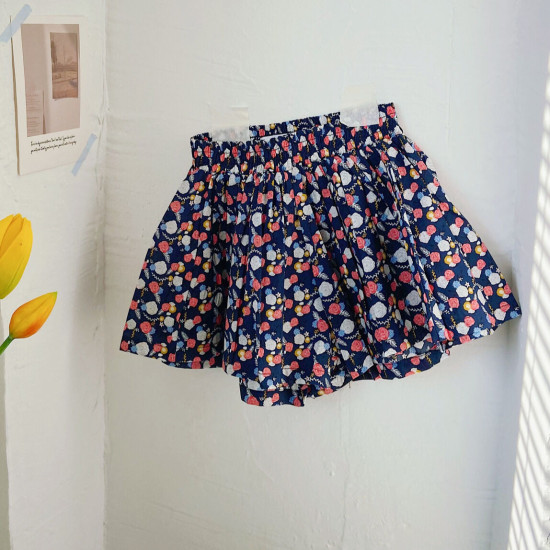 18M-7Y Toddler Girls Floral High Waist Skort  Girls Fashion Clothes  