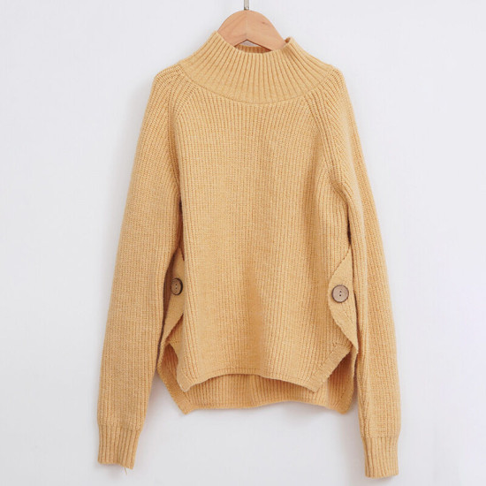 4-14Y Half Turtleneck Knitwear Sweaters And Solid Color Skirt  Kids Boutique Clothing  