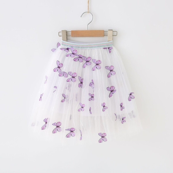 2-7Y Toddler Girls Butterfly Mesh Skirts Girl  Boutique Clothing  