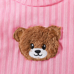 3-7Y Toddler Girls Sets Bear Tank Tops And Denim Shorts With Belt  Girls Clothes  