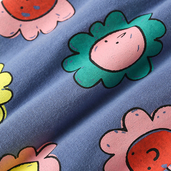 18M-7Y Toddler Girls Letter Flower Print T-Shirts And Shorts  Girls Clothes  