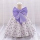 12M-3Y Toddler Girls Floral Big Bow Princess Dress  Girls Clothes  