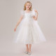 4-10Y Kids Girls Party Lace Mesh Princess Dresses  Clothing Kidswear  