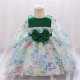 12M-3Y Toddler Girls Floral Bow Mesh Princess Dresses  Girls Clothes  