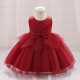2-6Y Toddler Girls Irregular Mesh Princess Dress With Bow Knot  Girls Clothes  