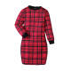 4-9Y Kids Girls Plaid Christmas Dress  Kids Clothes  