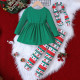 18M-6Y Toddler Girls Christmas Trouser Suit With Scarf  Girls Fashion Clothes  