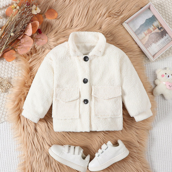 9M-5Y Unisex Lambswool Single-Breasted Jackets  Toddler Boutique Clothing  