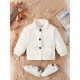 9M-5Y Unisex Lambswool Single-Breasted Jackets  Toddler Boutique Clothing  
