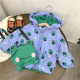 12M-5Y Toddler Boys Cartoon Frog Print Hooded Coats & Jackets  Boys Boutique Clothing  