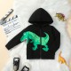 12M-5Y Toddler Boys Dinosaur Hooded Sweatshirt  Boys Clothing  