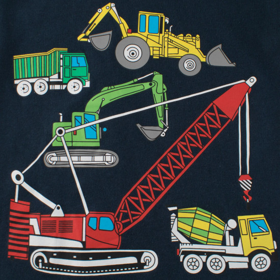 18M-7Y Toddler Boys Engineering Vehicle Excavator Short Sleeve T-Shirts  Boys Clothing  
