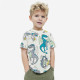 18M-7Y Toddler Boys Dinosaur Print Round Neck T-Shirts  Boys Clothes  
