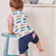 18M-7Y Toddler Boys Car Print Shorts Sleeve T-Shirts  Boys Clothes  