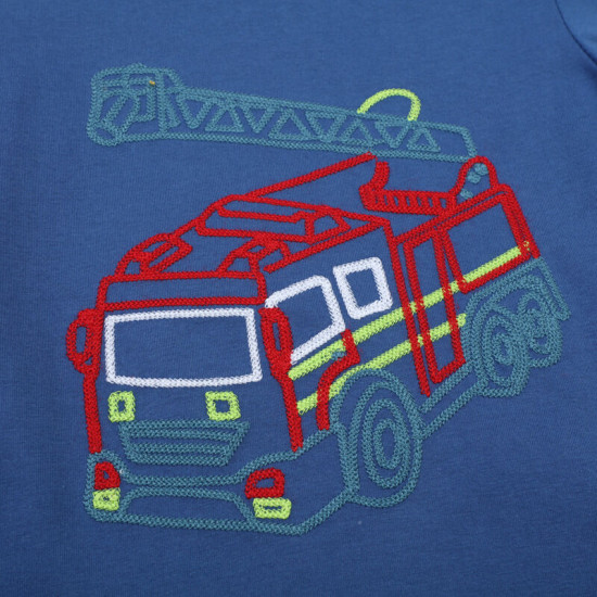 18M-7Y Toddler Boys Excavator Round Neck T-Shirts  Boys Clothes  