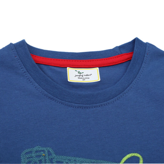 18M-7Y Toddler Boys Excavator Round Neck T-Shirts  Boys Clothes  