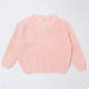 Kid Pure Color Round Neck Long-Sleeved Knitted  Sweaters  