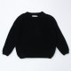 Kid Pure Color Round Neck Long-Sleeved Knitted  Sweaters  