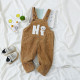 Cartoon Letter Corduroy Overalls Cute Toddler Clothes   