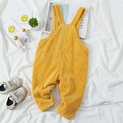 Cartoon Letter Corduroy Overalls Cute Toddler Clothes   
