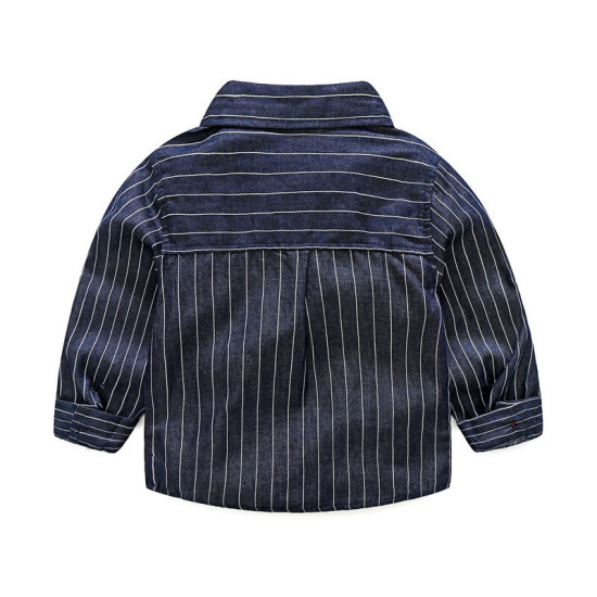 2-7Y Toddler Boys Vertical Striped Long Sleeve Shirts  Boys Clothing  
