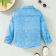18M-6Y Toddler Boys Long Sleeve Faux Denim Printed Shirts  Boys Clothing  
