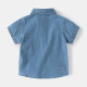 18M-6Y Toddler Boys Lapel Denim Short Sleeve Shirts  Boys Clothing  