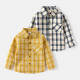 18M-6Y Toddler Boys Lapel Long Sleeve Plaid Shirts  Boys Clothing  