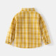 18M-6Y Toddler Boys Lapel Long Sleeve Plaid Shirts  Boys Clothing  