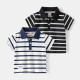 18M-6Y Toddler Boys Lapel Short Sleeve Striped Polo Shirts  Boys Clothing  