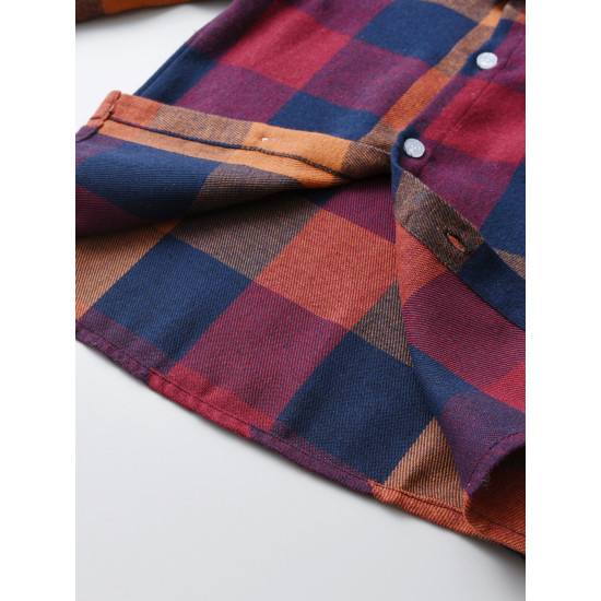 12M-6Y Toddler Boys Colorful Plaid Long Sleeve Shirts  Boys Clothing  