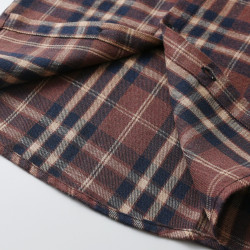 12M-6Y Toddler Boys Burgundy Plaid Long Sleeve Shirts  Boys Clothing  