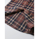 12M-6Y Toddler Boys Burgundy Plaid Long Sleeve Shirts  Boys Clothing  
