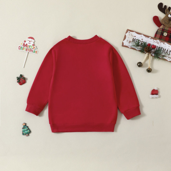 3-7Y Toddler Christmas Tree Letter Long Sleeve Sweatshirt  Toddler Boutique Clothing  