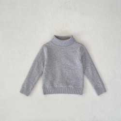 2-10Y Kids Sweaters High Collar Knitted Pullover Bottoming Tops 12 Colors  Toddler Boutique Clothing  