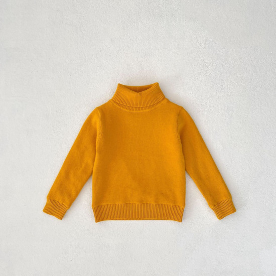 2-10Y Kids Sweaters High Collar Knitted Pullover Bottoming Tops 12 Colors  Toddler Boutique Clothing  