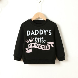 18M-6Y Toddler Boys Letter Long Sleeve Crew Neck Pullover Sweatshirt  Boys Clothes  