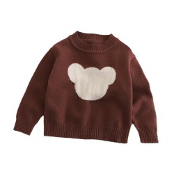 18M-6Y Toddler Boys And Girls Bear Knitted Sweater  Toddler Boutique Clothing  