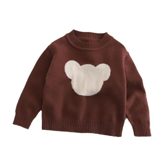 18M-6Y Toddler Boys And Girls Bear Knitted Sweater  Toddler Boutique Clothing  